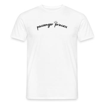 passenger - Men's T-Shirt - white - Front - AI Model Male 178 dark (178cm)