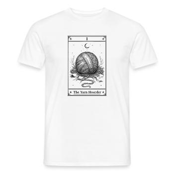 The Wool Hoard | Tarot Card Handmade - Men's T-Shirt - white - Front - AI Model Male 178 dark (178cm)