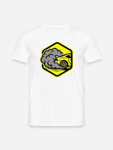 Automobile Icône Automobile Course - T-shirt homme - blanc