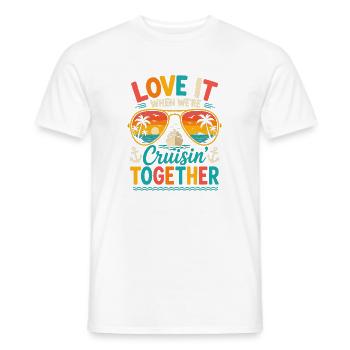 I Love It When We're Cruisin Together Retro Vintag - Men's T-Shirt - white - Front - AI Model Male 178 dark (178cm)