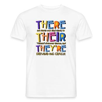 There Are People Who Didn't Listen - Men's T-Shirt - white - Front - AI Model Male 178 dark (178cm)