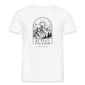 Sois tranquille, foi - T-shirt homme - blanc - Devant - AI Model Male 178 dark (178cm)