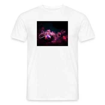 Neon basketball - Men's T-Shirt - white - Front - AI Model Male 178 dark (178cm)