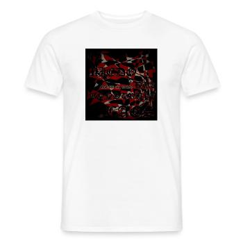 El_miedo_mueve_al_odio_que_construye_el_caos_Lo - Men's T-Shirt - white - Front - AI Model Male 178 dark (178cm)