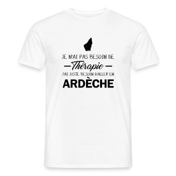 Je N Ai Pas Besoin De Therapie J Ai Juste Besoi... - T-shirt homme - blanc - Devant - AI Model Male 178 dark (178cm)