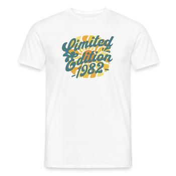 Limited Edition 1982 Geburtstag - Männer T-Shirt - Weiß - Vorne - AI Model Male 178 dark (178cm)