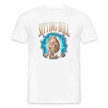 Sitting Bull - Men's T-Shirt - white - Front - AI Model Male 178 dark (178cm)