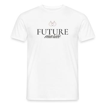 Future mariée - T-shirt homme - blanc - Devant - AI Model Male 178 dark (178cm)