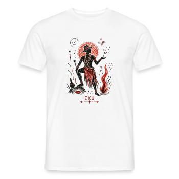 EXU - T-shirt homme - blanc - Devant - AI Model Male 178 dark (178cm)
