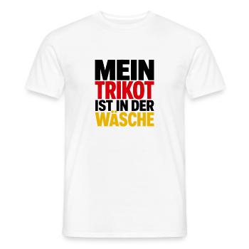 Mein Trikot ist in der Wäsche - Männer T-Shirt - Weiß - Vorne - AI Model Male 178 dark (178cm)