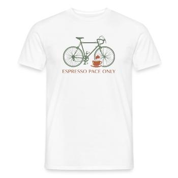 Maillot vélo Espresso Pace - T-shirt homme - blanc - Devant - AI Model Male 178 dark (178cm)