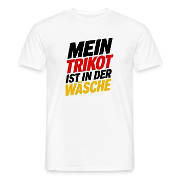 Mein Trikot ist in der Wäsche - Männer T-Shirt - Weiß - Vorne - AI Model Male 178 dark (178cm)