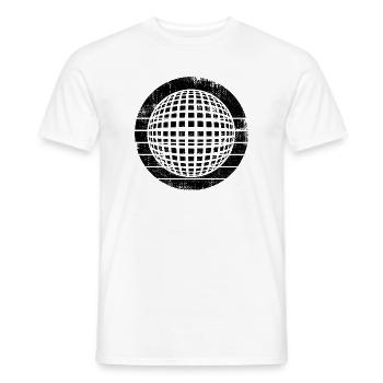 80s Disco - Men's T-Shirt - white - Front - AI Model Male 178 dark (178cm)