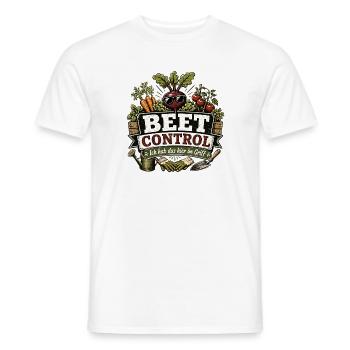 Ich habe die volle Beet Control - Grüner Daumen - Männer T-Shirt - Weiß - Vorne - AI Model Male 178 dark (178cm)