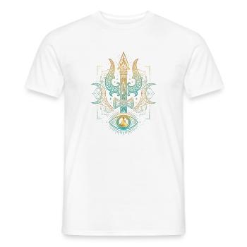 Hindu Gott Yogische Meditation - Männer T-Shirt - Weiß - Vorne - AI Model Male 178 dark (178cm)