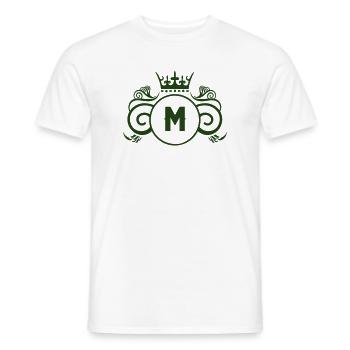 M_wappen - Männer T-Shirt - Weiß - Vorne - AI Model Male 178 dark (178cm)