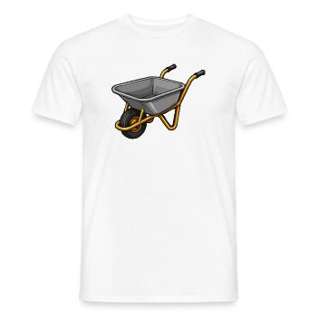 Garten Schubwagen Cartoon - Männer T-Shirt - Weiß - Vorne - AI Model Male 178 dark (178cm)