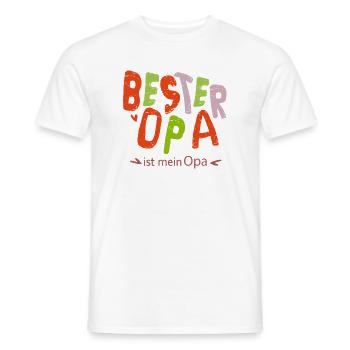 bester Opa - Männer T-Shirt - Weiß - Vorne - AI Model Male 178 dark (178cm)