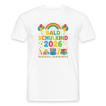 Bald Schulkind 2026 - Männer T-Shirt - Weiß - Vorne - AI Model Male 178 dark (178cm)