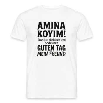 Lustige türkische Sprüche Türkei Türkiye türkisch - Männer T-Shirt - Weiß - Vorne - AI Model Male 178 dark (178cm)