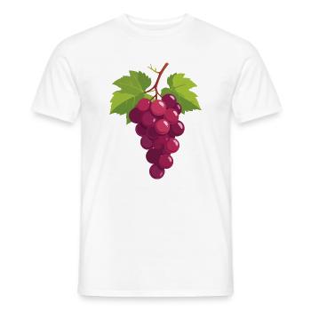 Grapes - Men's T-Shirt - white - Front - AI Model Male 178 dark (178cm)