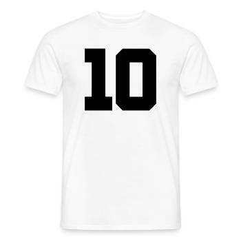 10 - T-shirt homme - blanc - Devant - AI Model Male 178 dark (178cm)
