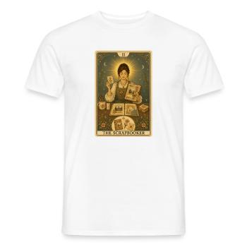 Scrapbook Fan | Crafts & Paper Tarot - Men's T-Shirt - white - Front - AI Model Male 178 dark (178cm)