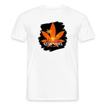 Kush Vibes | Sailorsyarn by Cap´nKush - Männer T-Shirt - Weiß - Vorne - AI Model Male 178 dark (178cm)