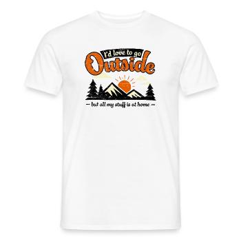 All My Stuff Is At Home - Men's T-Shirt - white - Front - AI Model Male 178 dark (178cm)