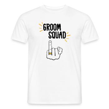 Freche Bräutigam-Truppe Matching - Männer T-Shirt - Weiß - Vorne - AI Model Male 178 dark (178cm)