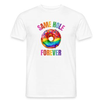 Funny Gay Wedding Rainbow - Men's T-Shirt - white - Front - AI Model Male 178 dark (178cm)
