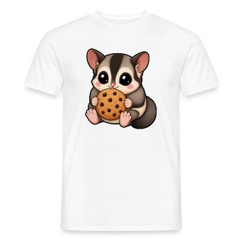 Bande dessinée dessinée Sugar Glider Sweet Biscuit - T-shirt homme - blanc - Devant - AI Model Male 178 dark (178cm)