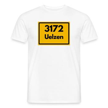 ALTE POSTLEITZAHL 3172 PLZ UELZEN NIEDERSACHSEN - Männer T-Shirt - Weiß - Vorne - AI Model Male 178 dark (178cm)