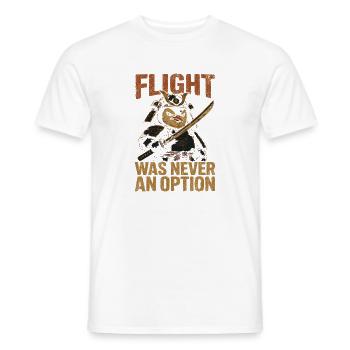 Samouraï Hibou : Option de ne jamais s’échapper - T-shirt homme - blanc - Devant - AI Model Male 178 dark (178cm)