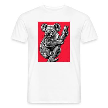 Koala - Männer T-Shirt - Weiß - Vorne - AI Model Male 178 dark (178cm)