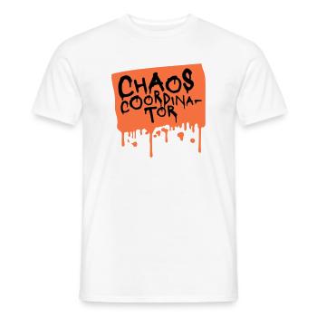 Chaos Coordinator Lustig Titel Eltern Lehrer Logo - Männer T-Shirt - Weiß - Vorne - AI Model Male 178 dark (178cm)