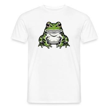 Funny Frog Toad Gift - Men's T-Shirt - white - Front - AI Model Male 178 dark (178cm)