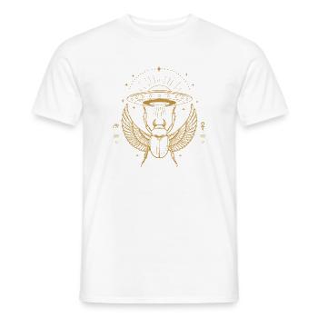 Kosmischer Skarabäus-UFO - Männer T-Shirt - Weiß - Vorne - AI Model Male 178 dark (178cm)