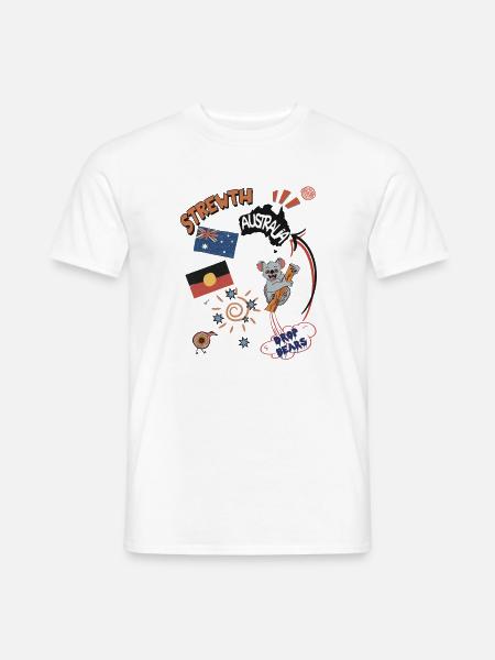 Strewth Australia Drop Bears - Real Now - Men's T-Shirt - white