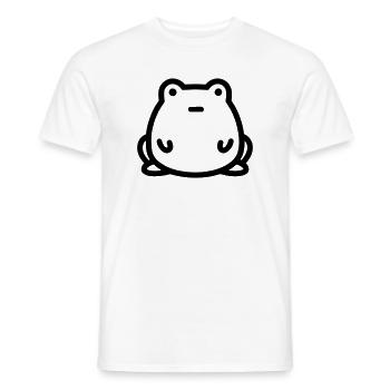 frog - Men's T-Shirt - white - Front - AI Model Male 178 dark (178cm)