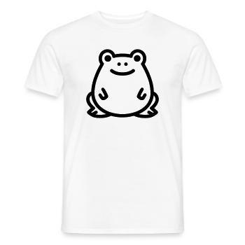 frog - Men's T-Shirt - white - Front - AI Model Male 178 dark (178cm)