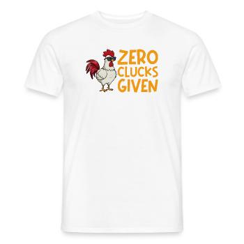 Farmer Rooster Flock Poultry Chicken - Men's T-Shirt - white - Front - AI Model Male 178 dark (178cm)