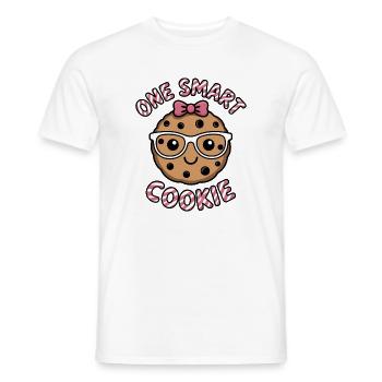 One Smart Cookie - Schlauer Keks mit Brille - Männer T-Shirt - Weiß - Vorne - AI Model Male 178 dark (178cm)
