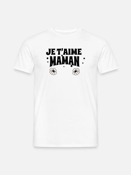 Ich liebe dich, Mama - Männer T-Shirt - Weiß