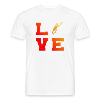 Idée cadeau pour un tennis avec tennis - T-shirt homme - blanc - Devant - AI Model Male 178 dark (178cm)
