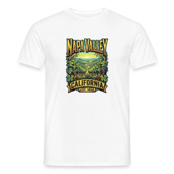 Napa Valley Weinland Est 1850 - Männer T-Shirt - Weiß - Vorne - AI Model Male 178 dark (178cm)
