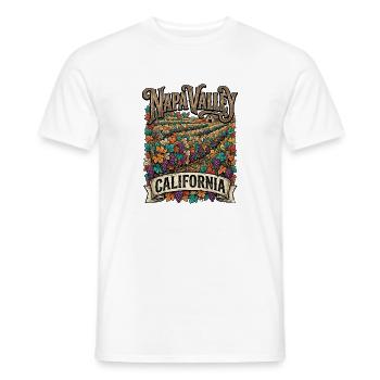 Napa Valley Weingarten Herbstpracht - Männer T-Shirt - Weiß - Vorne - AI Model Male 178 dark (178cm)