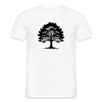 Oak Sapling - Men's T-Shirt - white - Front - AI Model Male 178 dark (178cm)