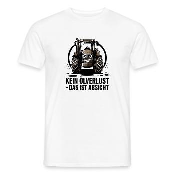  Kein Ölverlust Das Ist Absicht Lustiger Traktor - Männer T-Shirt - Weiß - Vorne - AI Model Male 178 dark (178cm)