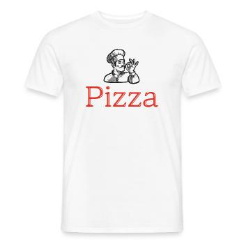 Pizza Chef - Men's T-Shirt - white - Front - AI Model Male 178 dark (178cm)